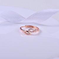 Entwined Love Rose Gold Ring