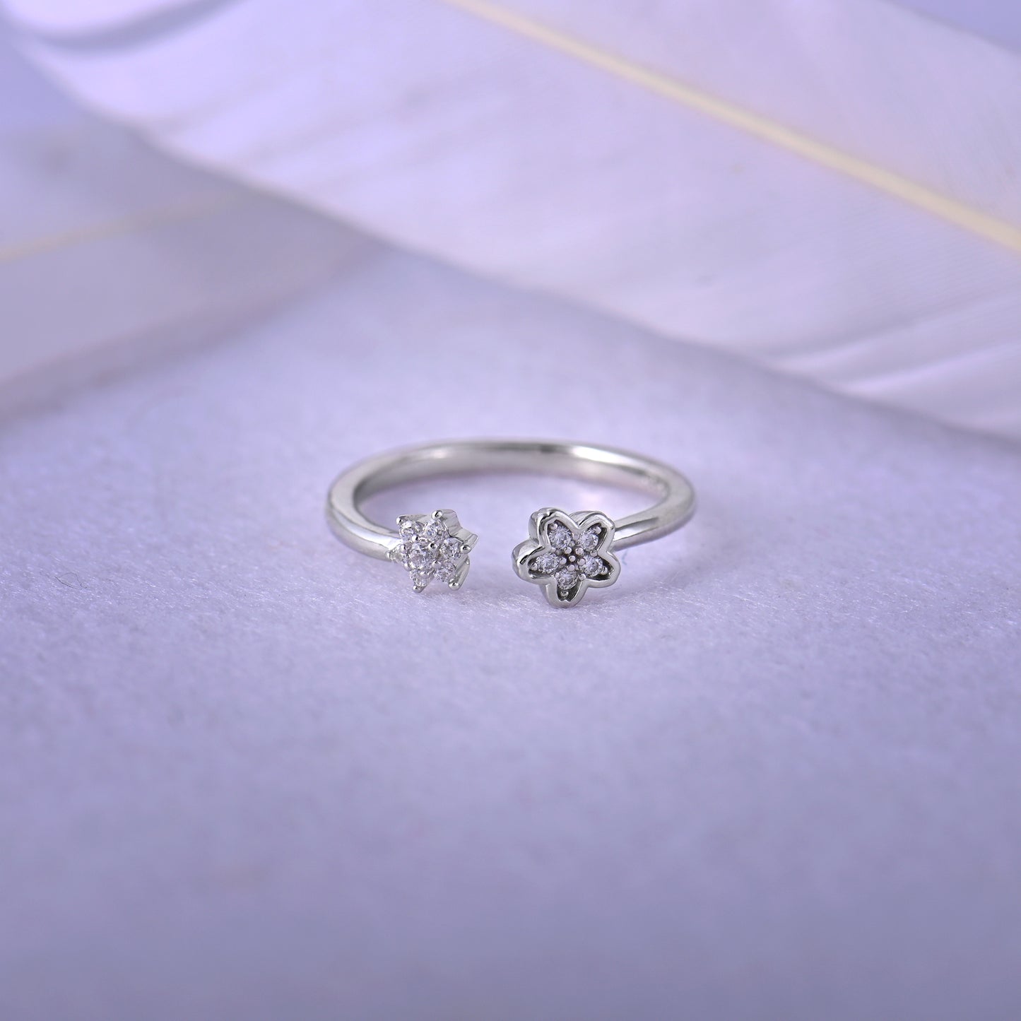 Stellar Floret Bond Silver Ring