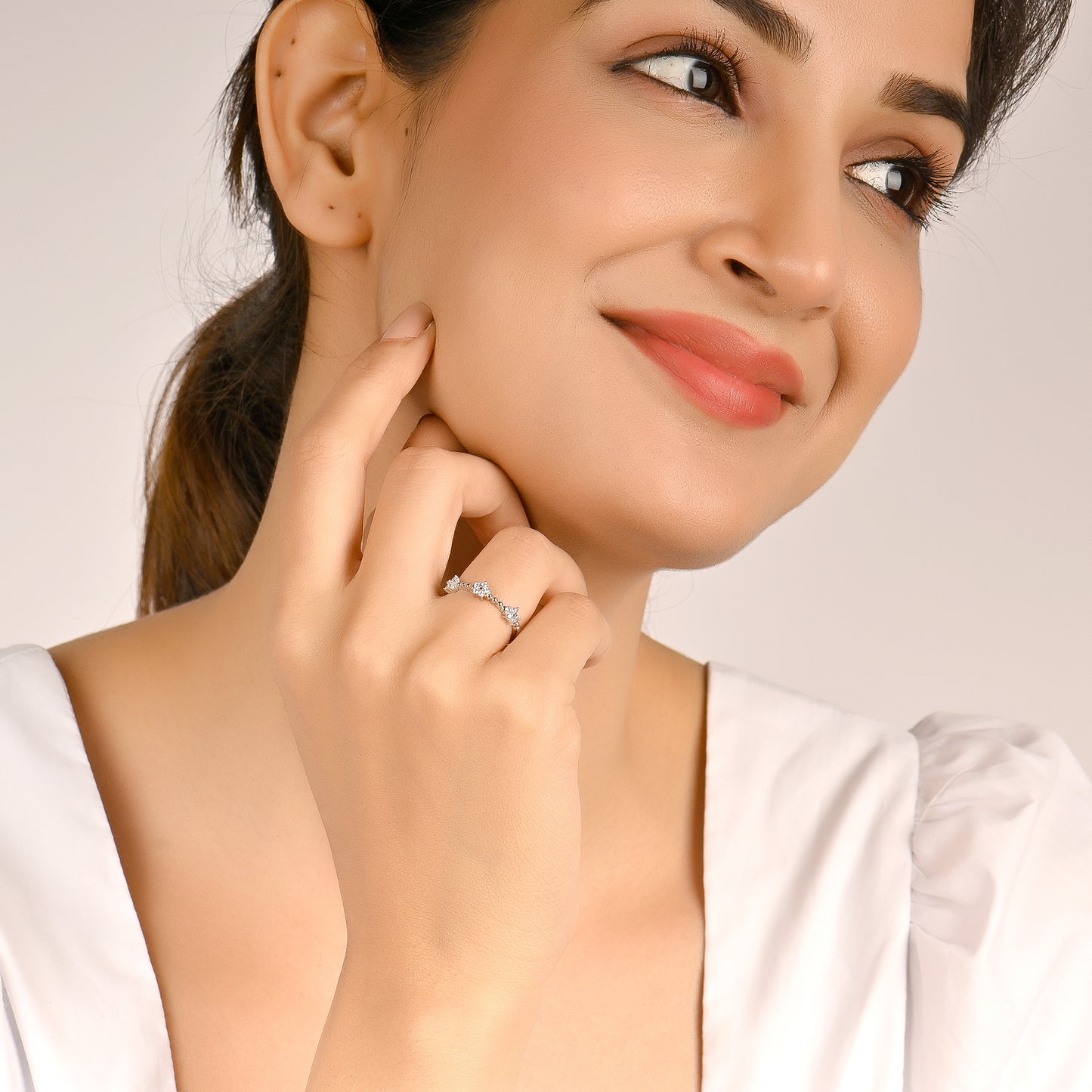 Symphony Of Flower Silver Ring