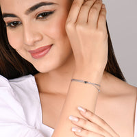 Chic Mini Heart Silver Bracelet