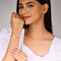 Garden of Hearts Silver Bracelet