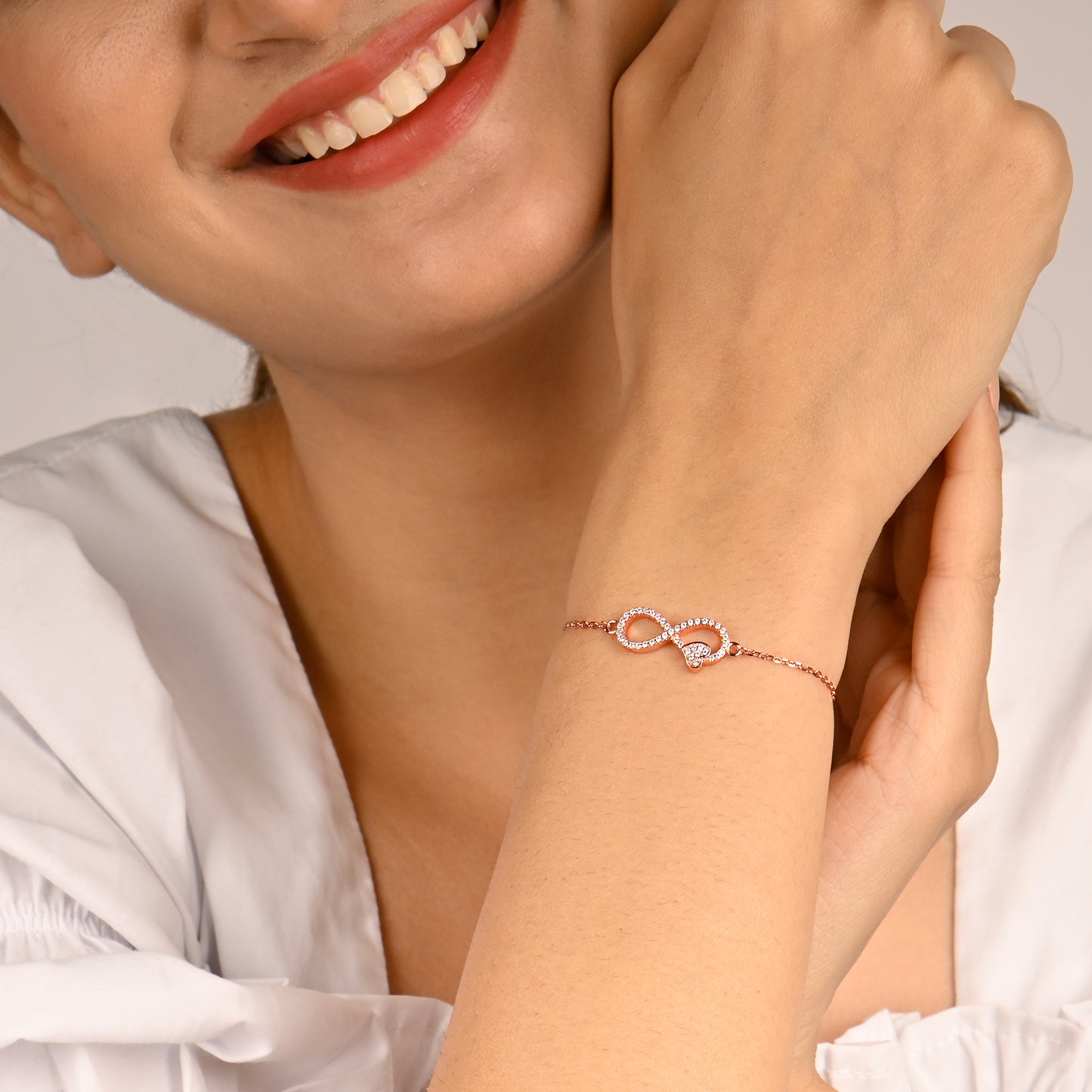 Love Infinity Rose Gold  Bracelet