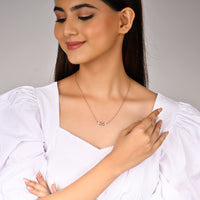 Swan Lake Rose Gold Pendant with Link Chain