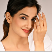 Flora Zircon Rose Gold Ring