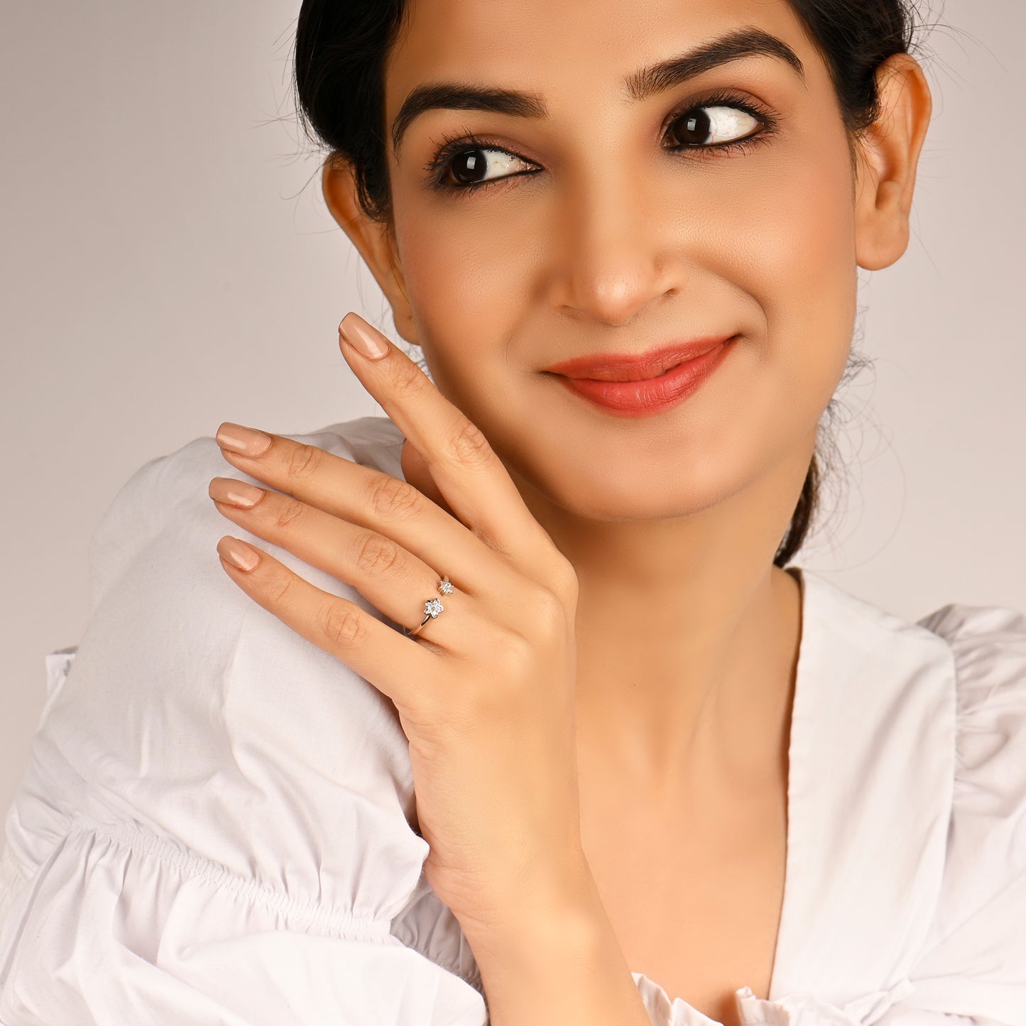 Stellar Floret Bond Silver Ring