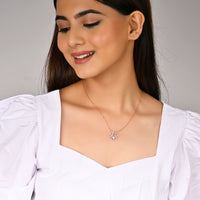 Tree of Wisdom Rose Gold Pendant with Link Chain