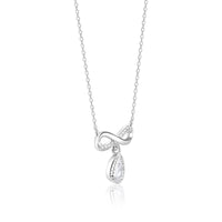 Silver Infinity  Pendant with Link Chain