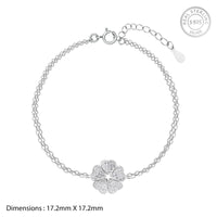 Garden of Hearts Silver Bracelet
