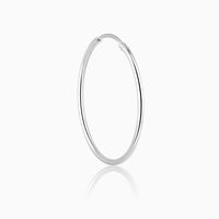 Circlet Silver Hoop Earrings