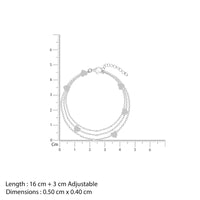 Chic Mini Heart Silver Bracelet