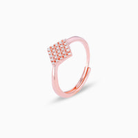 Diamond Fusion Zircon Rose Gold Ring