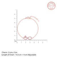 Love Infinity Rose Gold  Bracelet