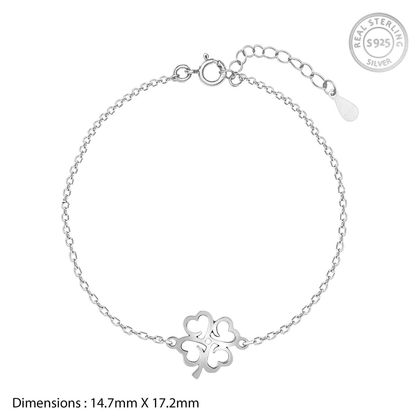 Celestial Divine Heart Silver Bracelet