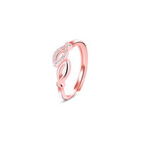 Entwined Love Rose Gold Ring