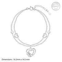 Luxury HeartBeat Silver Bracelet