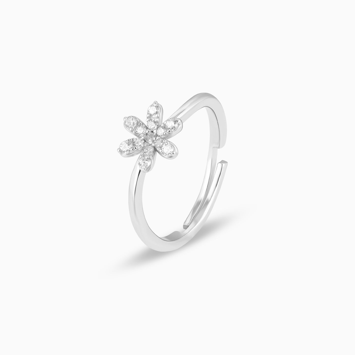 Silver Flower Ring