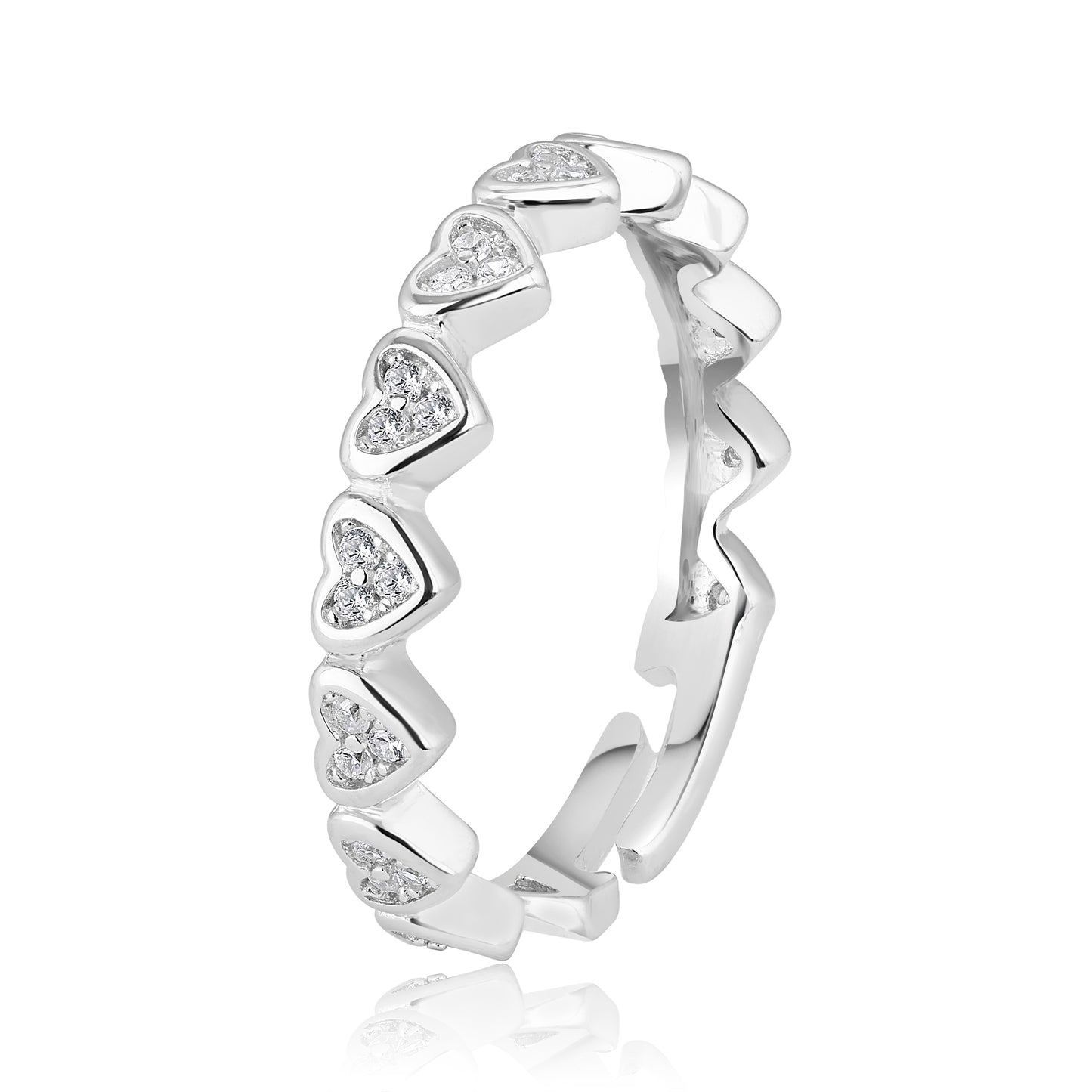 Whisper of Love Silver Heart Ring