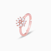Flower Spark Rose Gold Ring