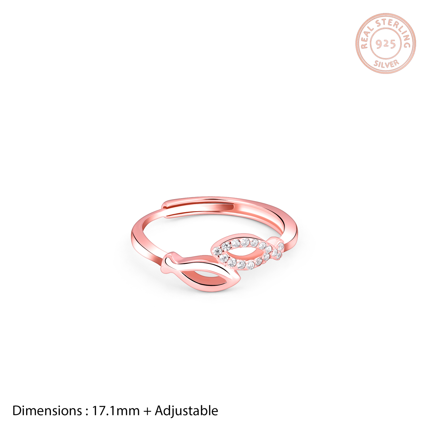Entwined Love Rose Gold Ring