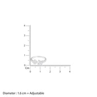 Petite Floral Silver Ring