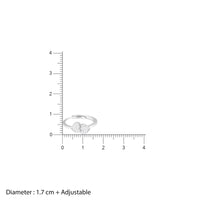 Heart Duo Embrace Silver Ring