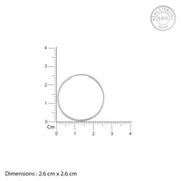 Circlet Silver Hoop Earrings