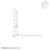 Chic Floral Zircon Silver Drop Earrings