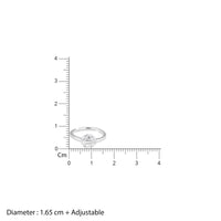 Gleaming Halo Zircon Silver Ring