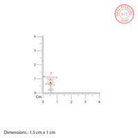 Rose Gold Flower Drops Studs