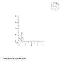 Modern Solitaire Zircon Silver Pendant with Link Chain