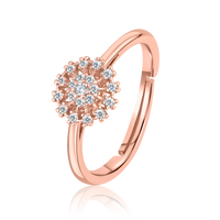 Flora Zircon Rose Gold Ring
