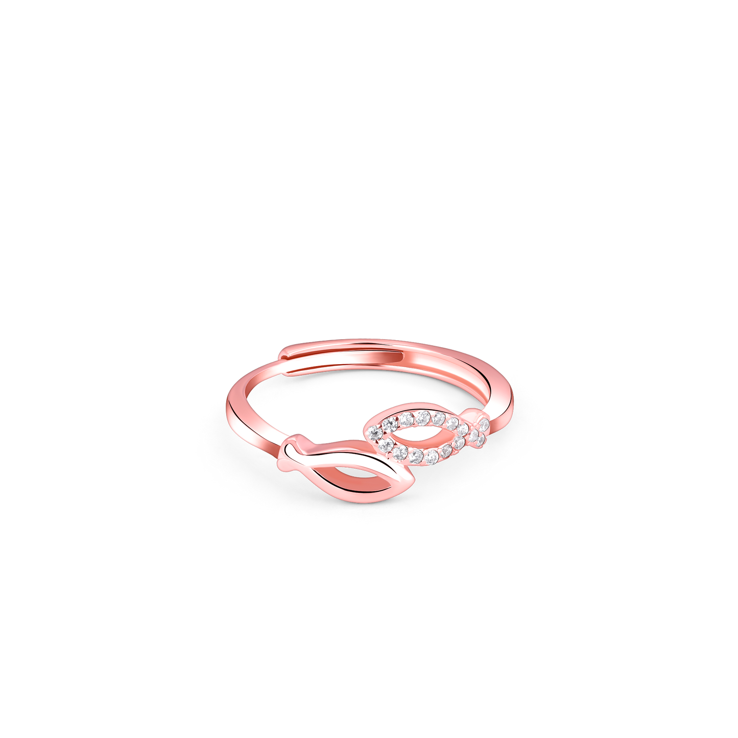 Entwined Love Rose Gold Ring