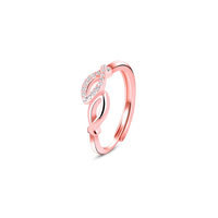 Entwined Love Rose Gold Ring