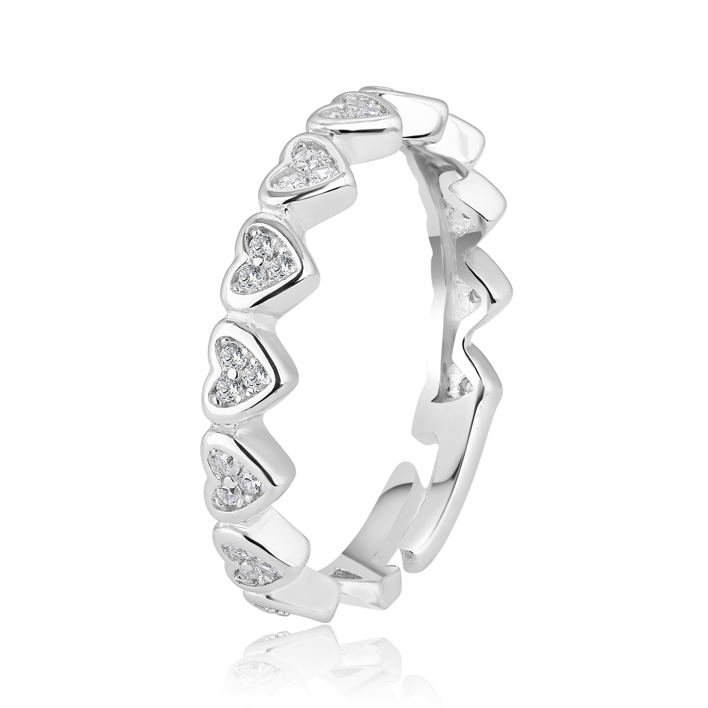 Whisper of Love Silver Heart Ring