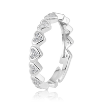 Whisper of Love Silver Heart Ring