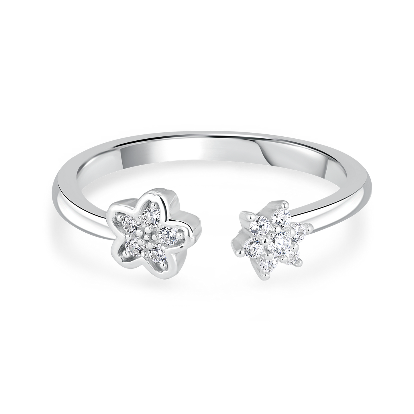 Stellar Floret Bond Silver Ring