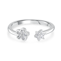 Stellar Floret Bond Silver Ring