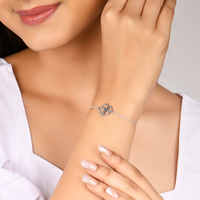 Celestial Divine Heart Silver Bracelet