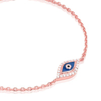 Rose Gold Evil Eye Bracelet