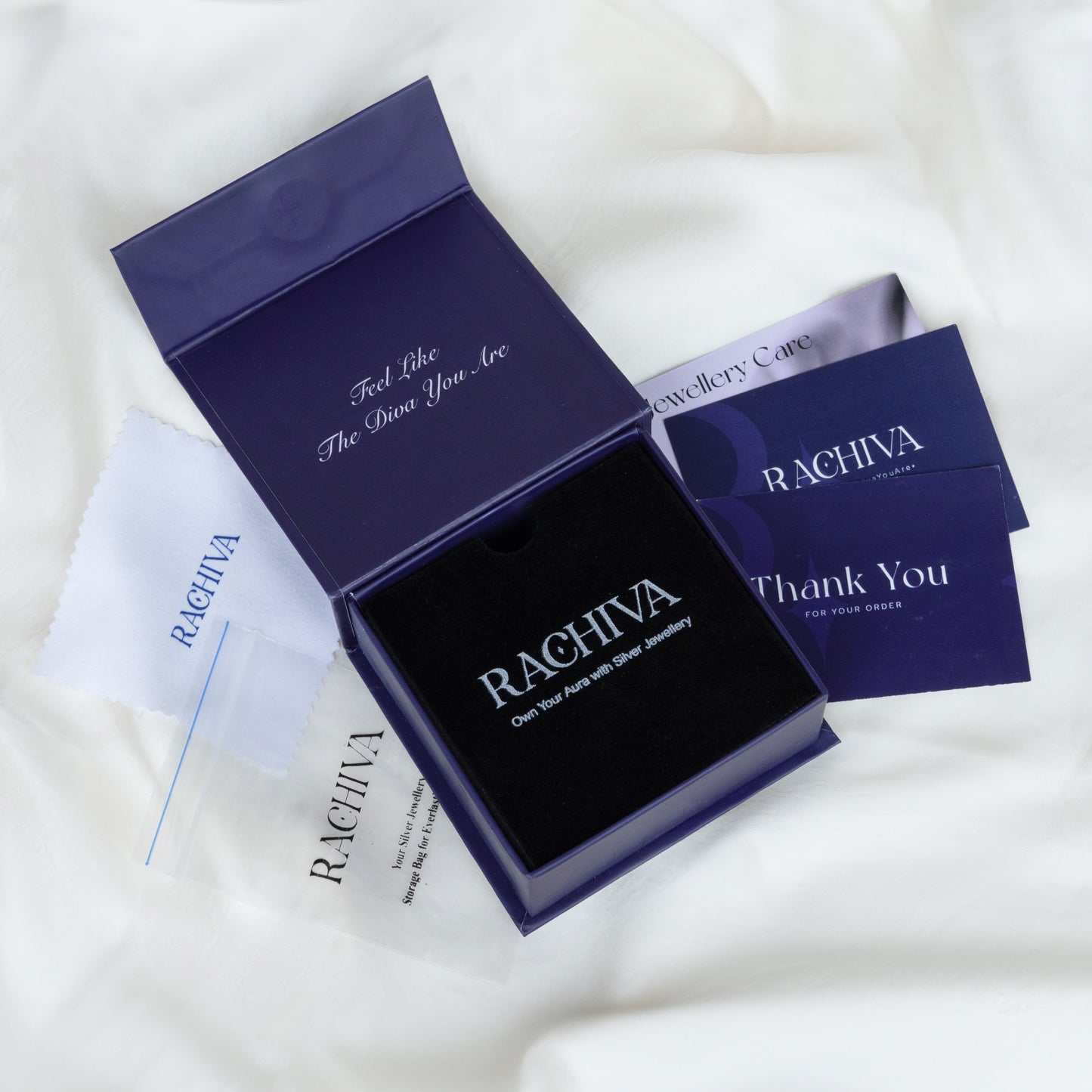 Silver Droplet Hoop Earrings