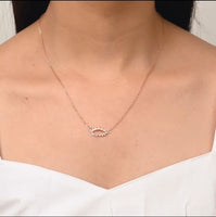 Rose Gold Leaf Cascade Pendant with Link Chain