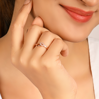 Entwined Love Rose Gold Ring