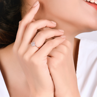 Diamond Fusion Zircon Rose Gold Ring