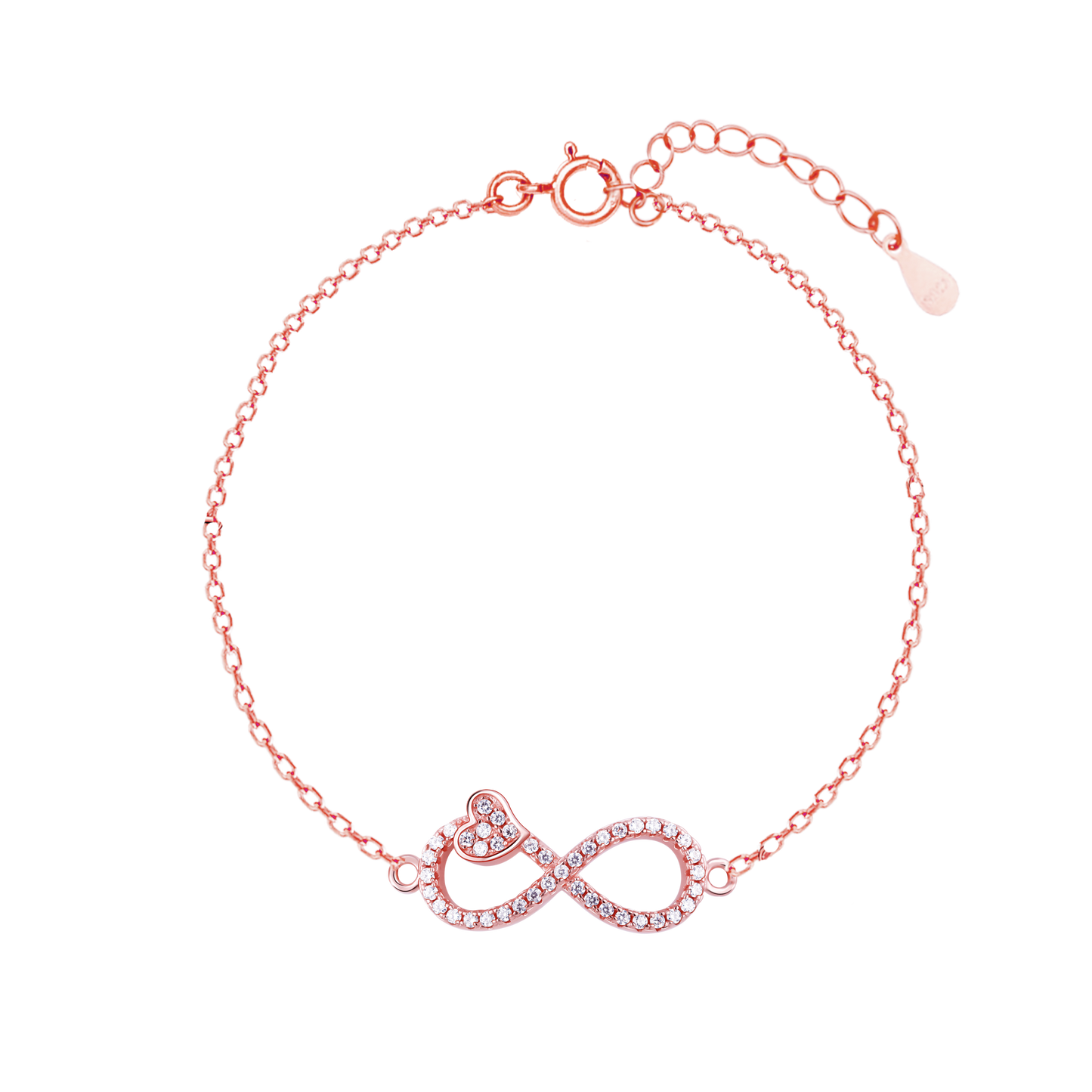 Love Infinity Rose Gold  Bracelet