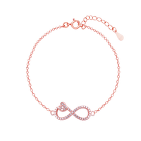 Love Infinity Rose Gold  Bracelet