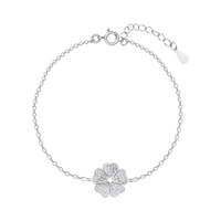 Garden of Hearts Silver Bracelet