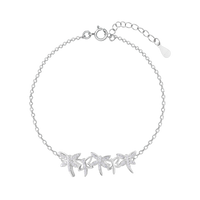 Butterfly Affection Silver Bracelet