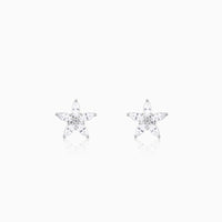 Star Zircon Silver Studs