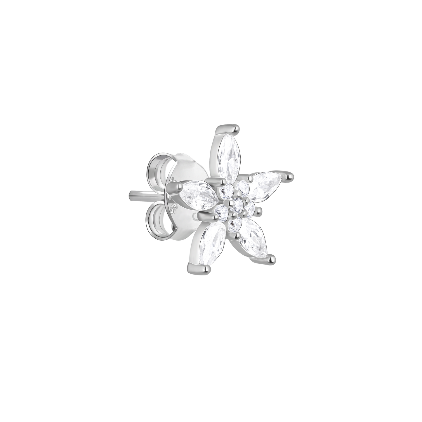 Star Zircon Silver Studs