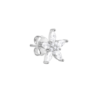 Star Zircon Silver Studs